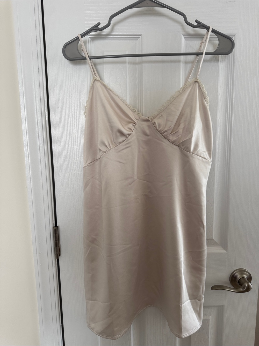 L.A. Hearts Silky Cream Slip Dress